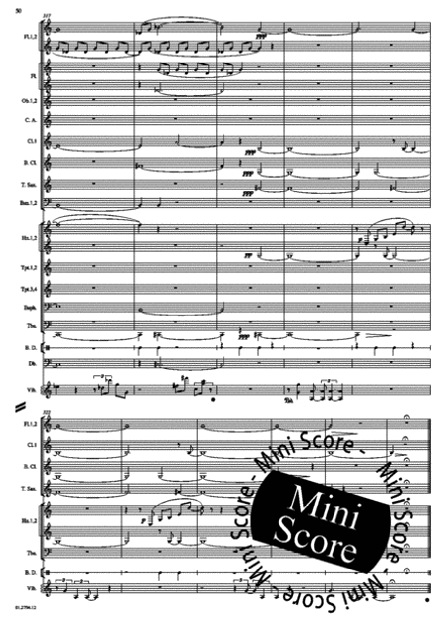 Concerto for Percussion and Band Concert Band scores gallery preview page 54