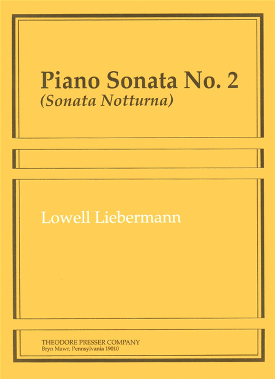 Piano Sonata No. 2 Piano Sonata No. 2 Chamber Music scores gallery preview page 1