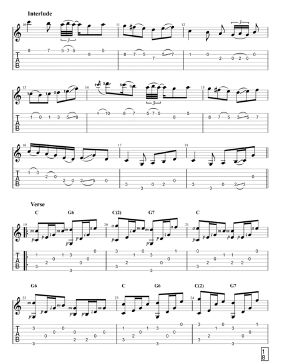 I Saw Three Ships Acoustic Guitar scores gallery preview page 2