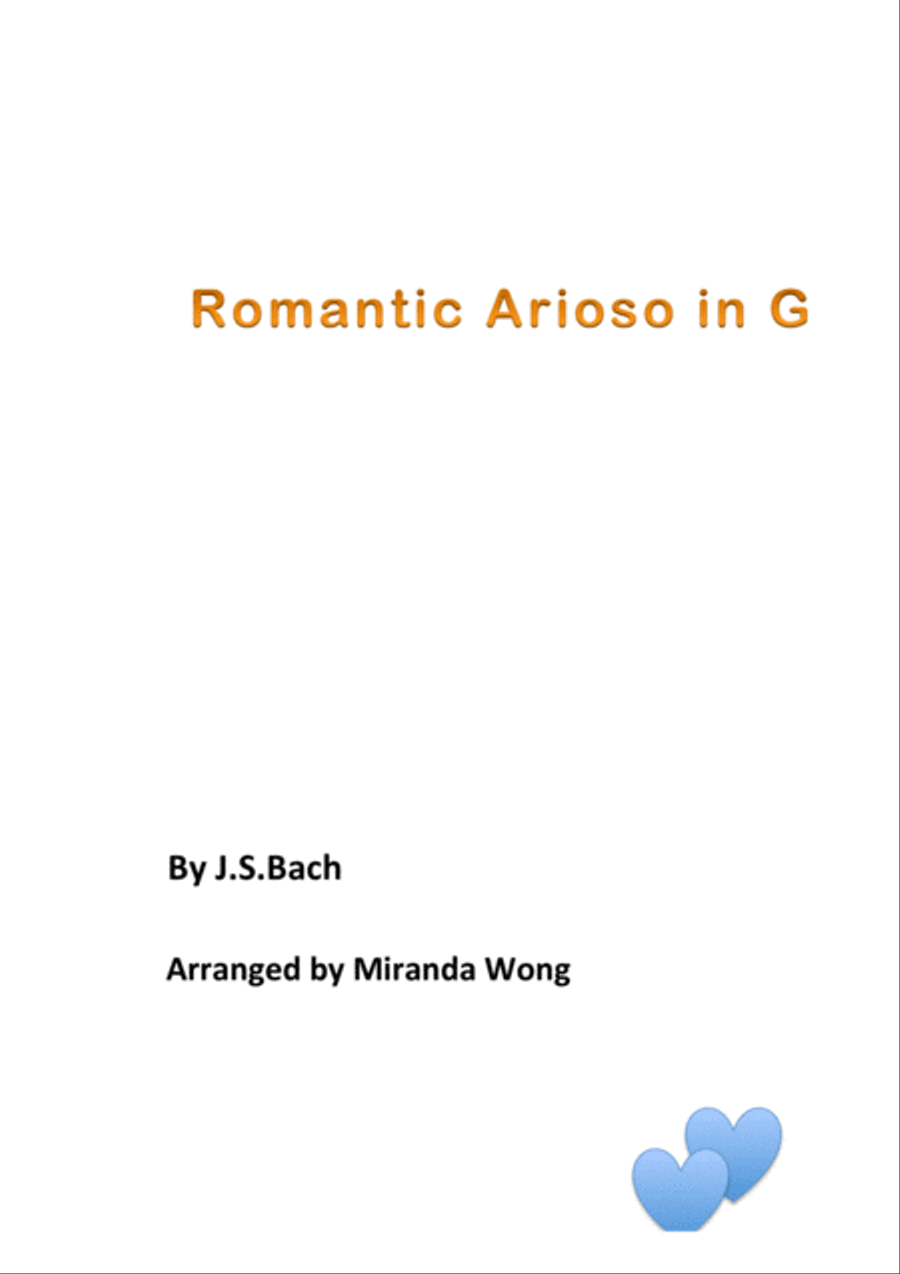 Romantic Arioso in G - Romantic Piano Music Romantic Arioso in G - Romantic Piano Music Piano Solo scores gallery preview page 1