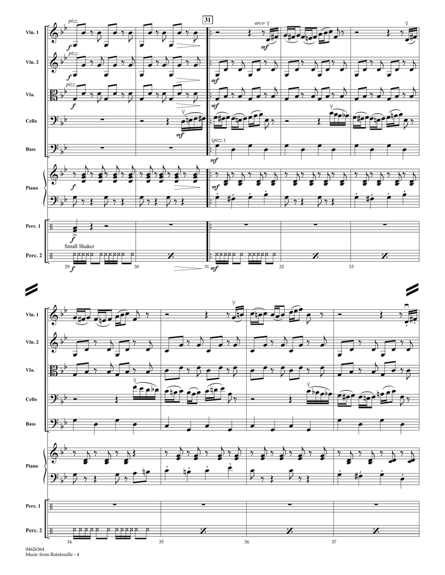 Music from Ratatouille - Full Score Orchestra scores gallery preview page 4