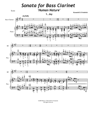 Sonata for Bass Clarinet