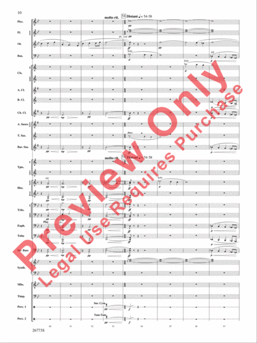 Shannon Falls (Movement 2 from Sea to Sky) Concert Band scores gallery preview page 11