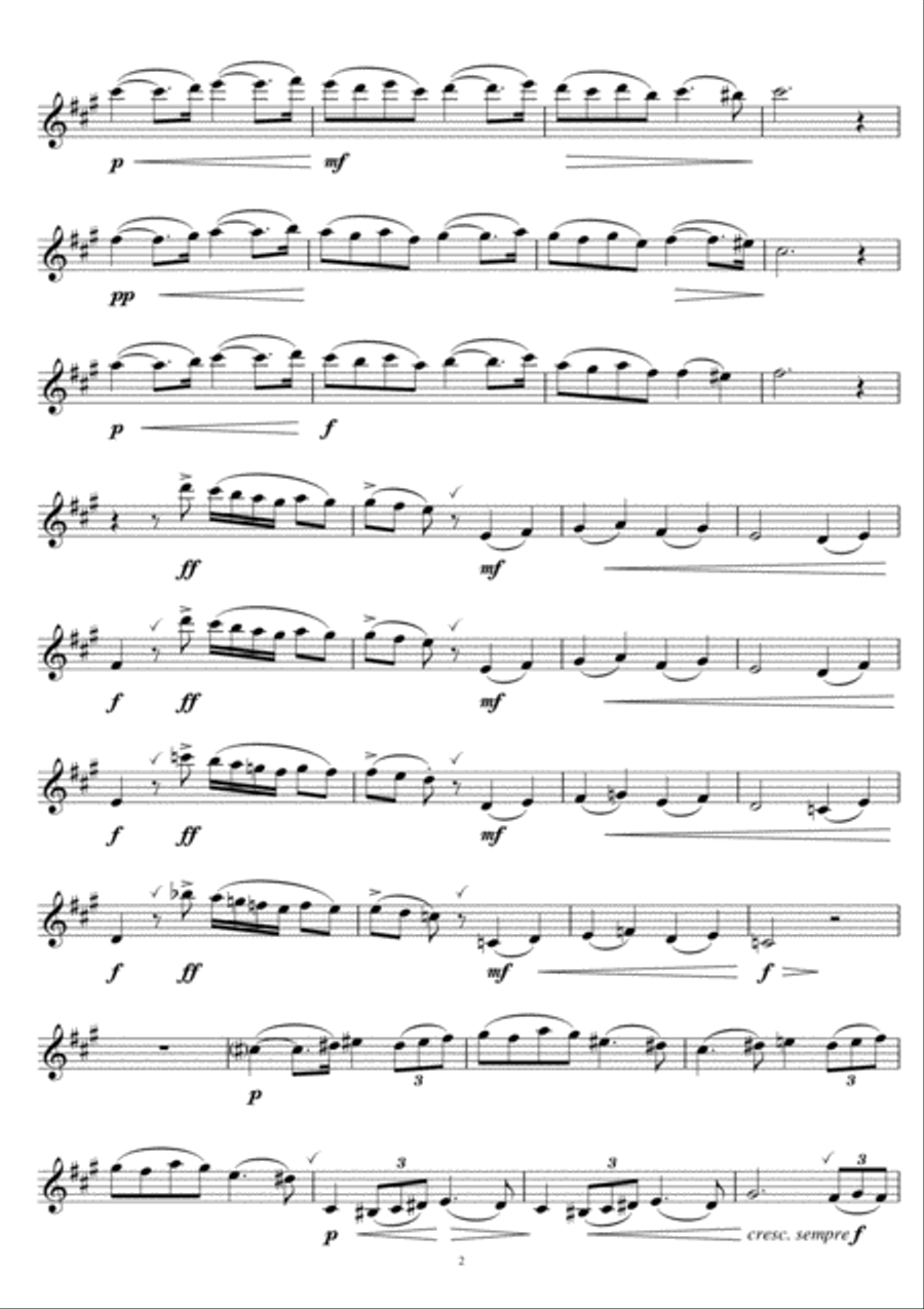 Pavane Flute Solo scores gallery preview page 2