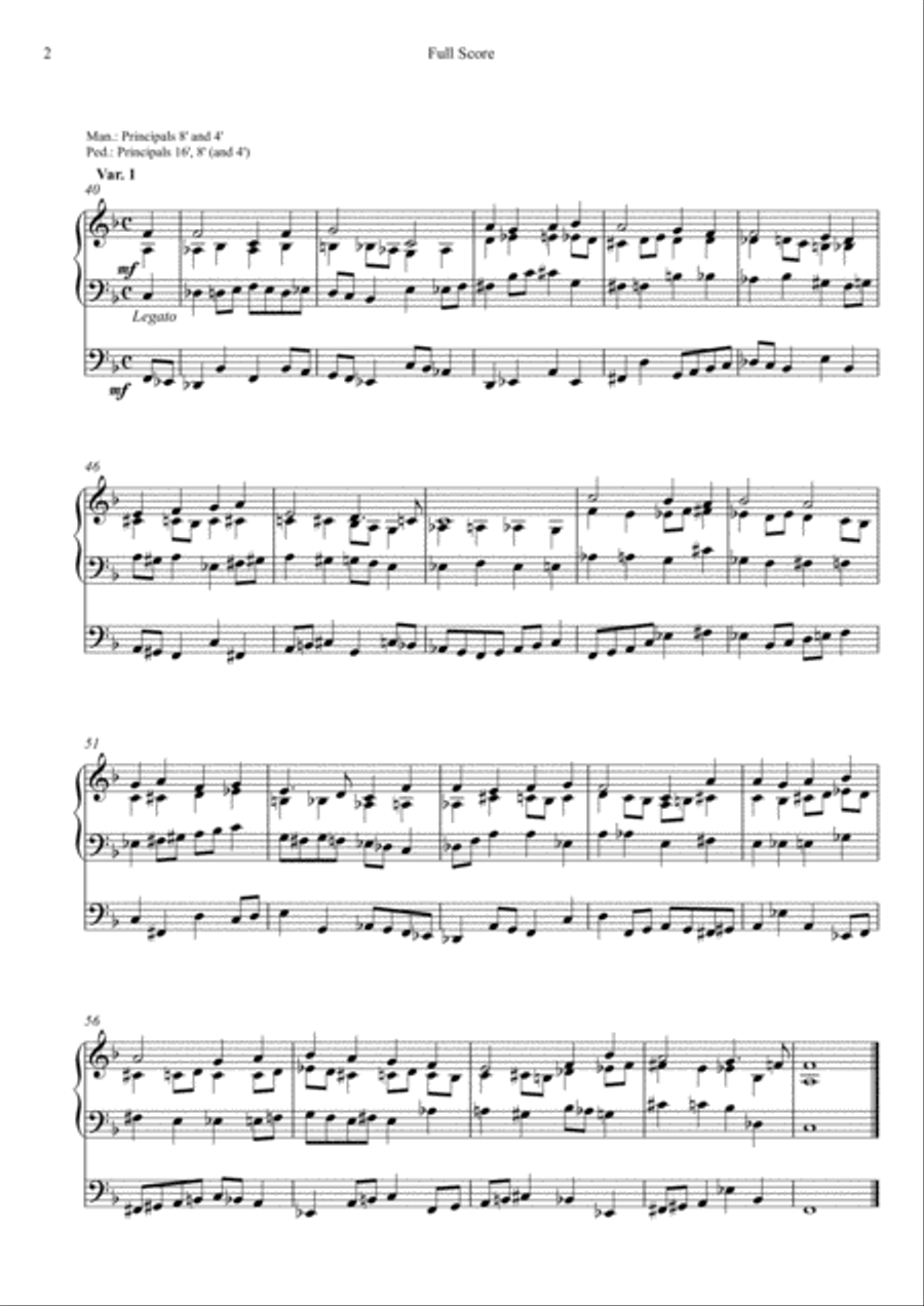 Variations on Adeste fideles, Op. 21 Organ Solo scores gallery preview page 2