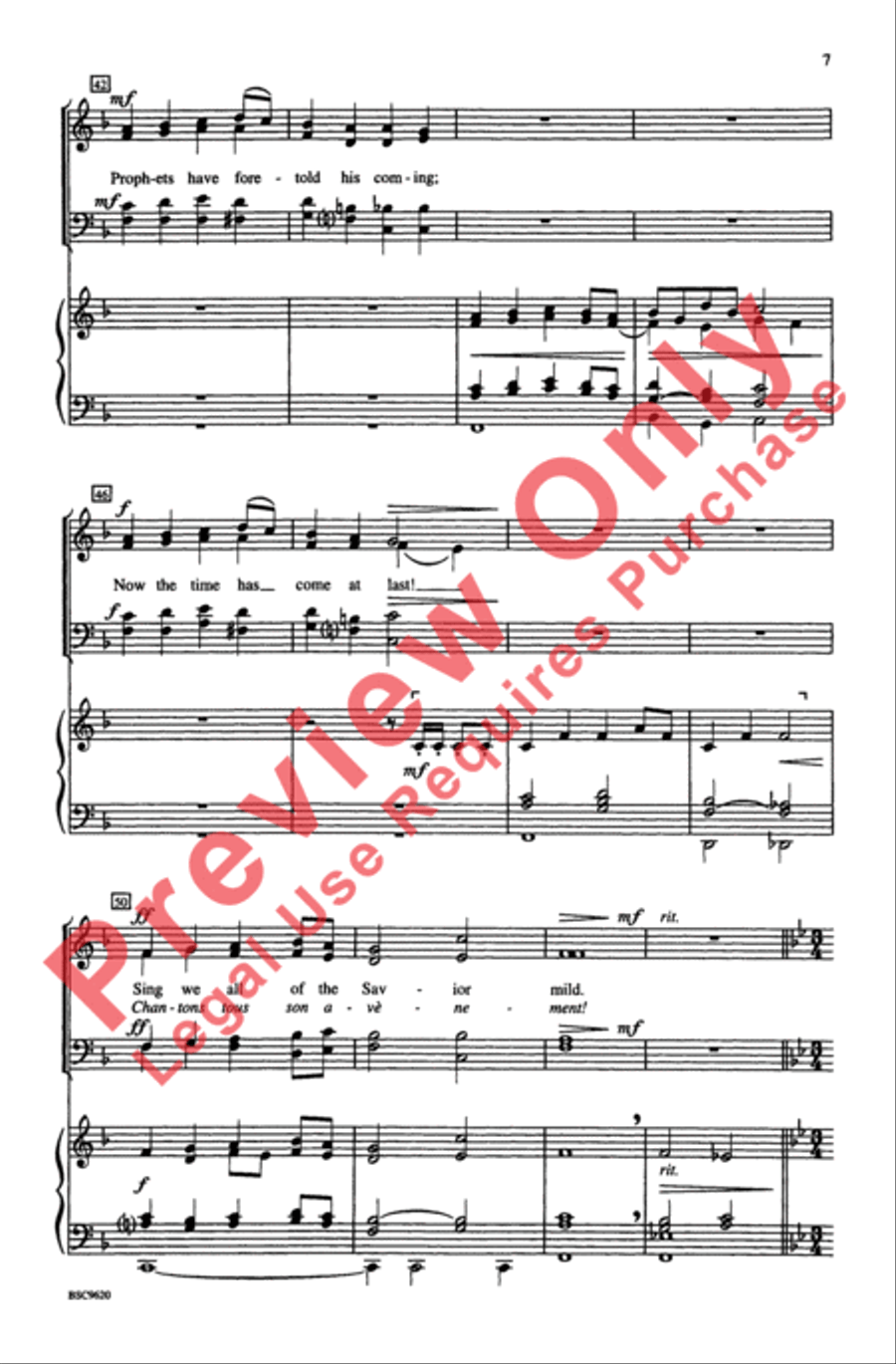 Tidings! 4-Part scores gallery preview page 6