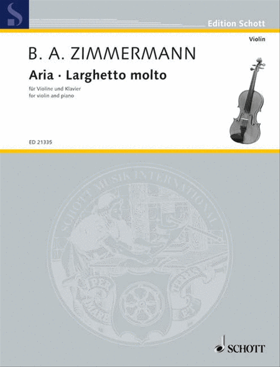 Aria · Larghetto molto Violin Solo scores gallery preview page 1