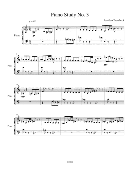 Piano Study No. 3, "Hide and Seek"