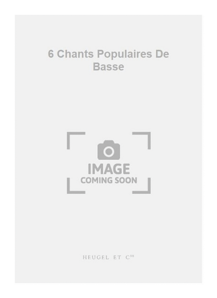 6 Chants Populaires De Basse Piano Solo scores gallery preview page 1