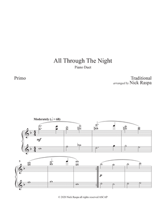 Book cover for All Through The Night (1 piano 4 hands) Primo part