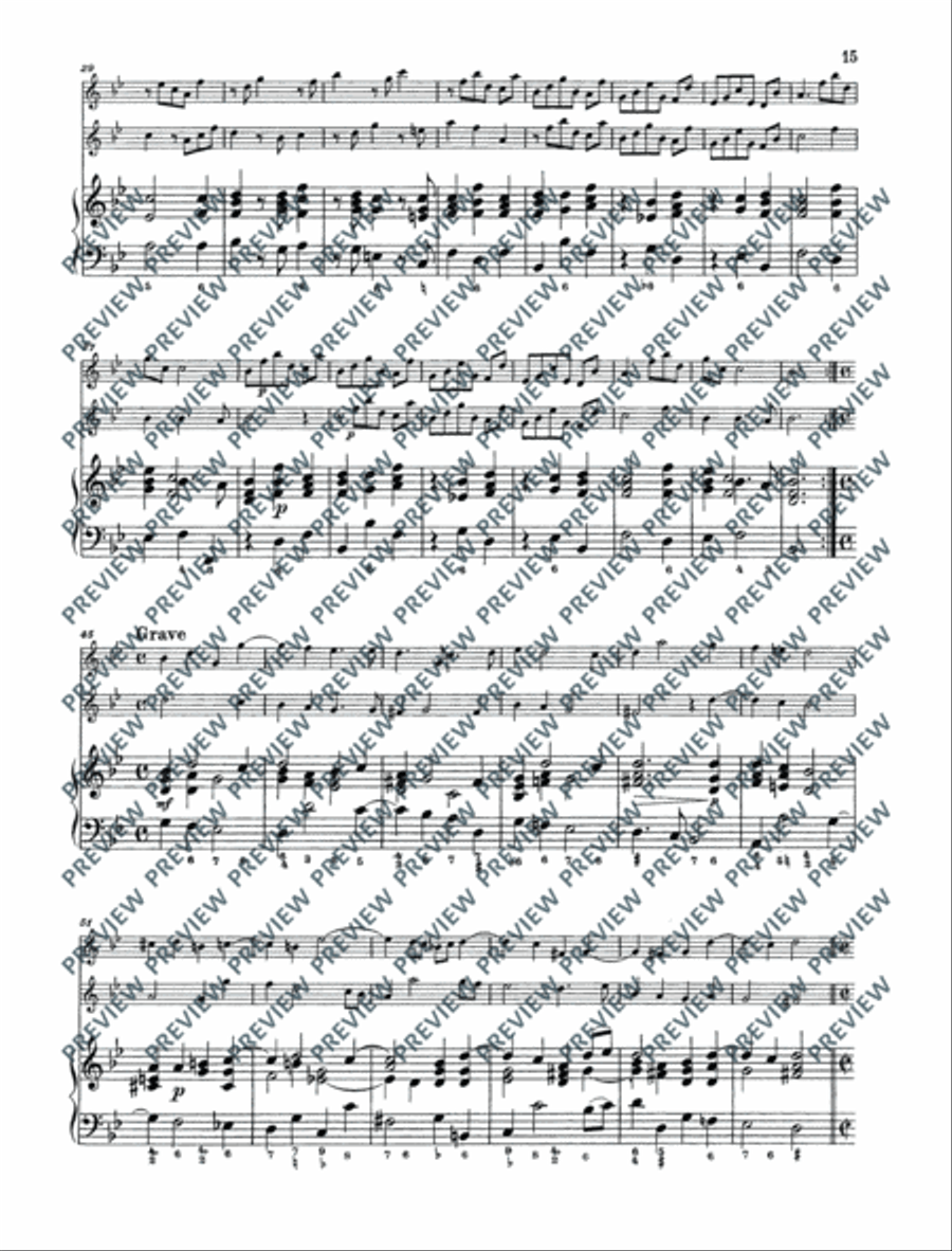 Twelve Chamber Sonatas Cello scores gallery preview page 16