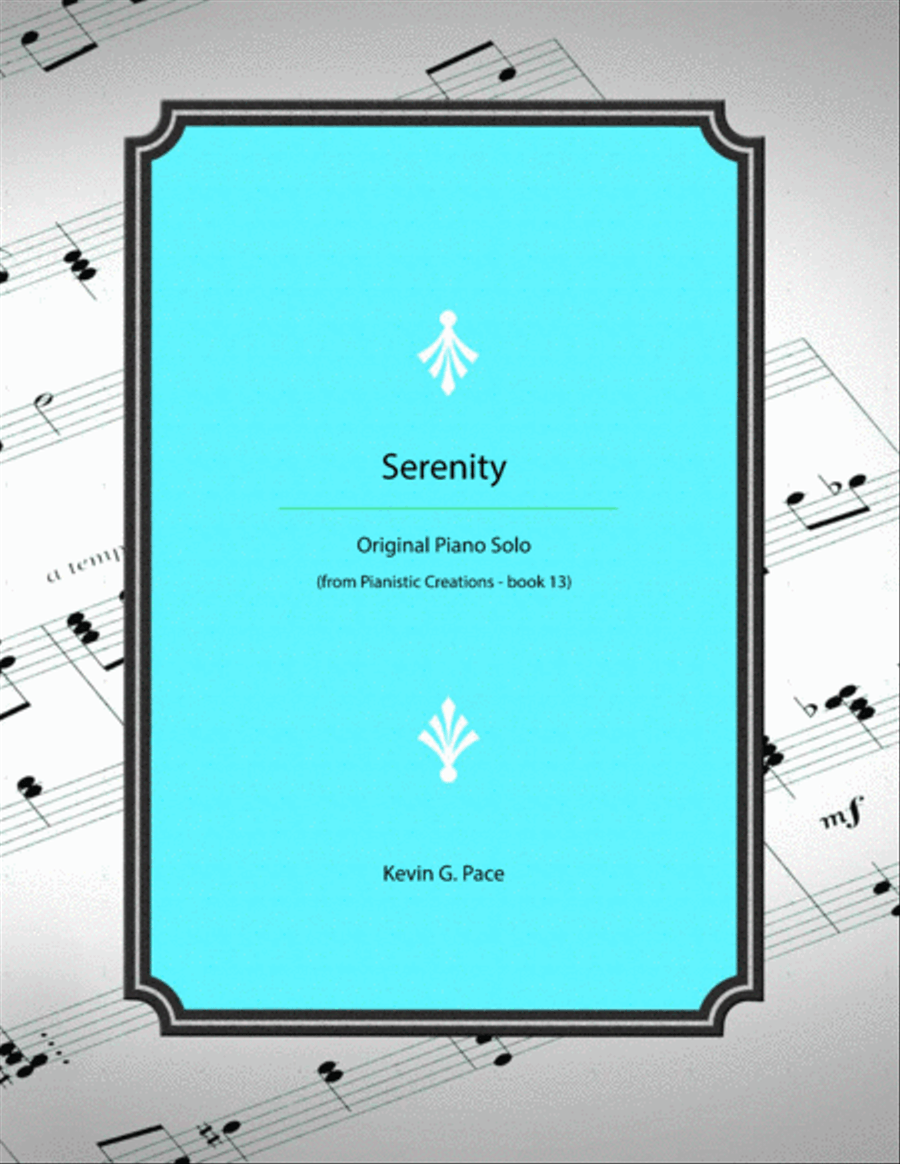 Serenity - original piano solo Piano Solo scores gallery preview page 1