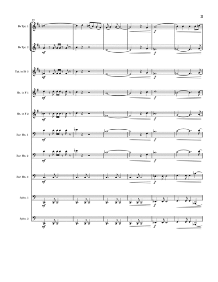 Aquarius Brass Ensemble scores gallery preview page 3