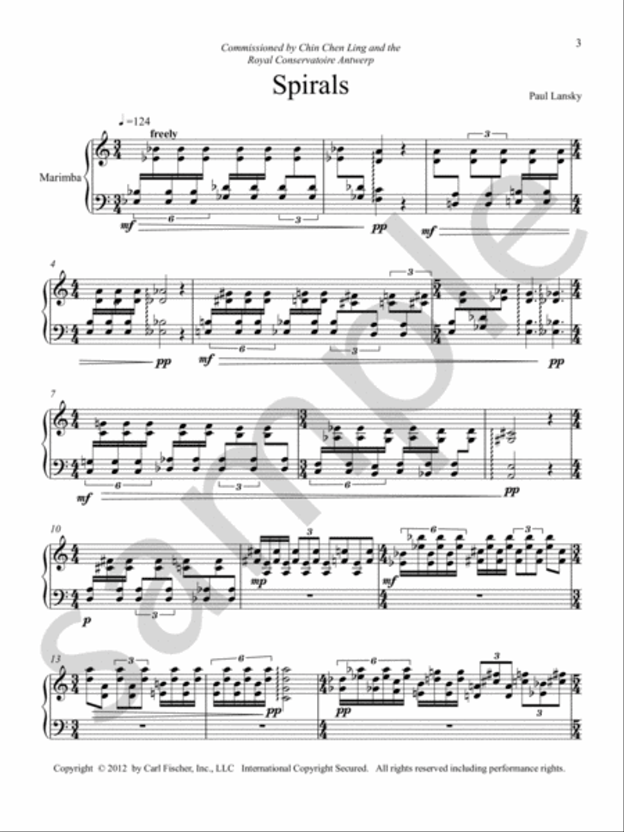 Spirals Spirals Marimba scores gallery preview page 4
