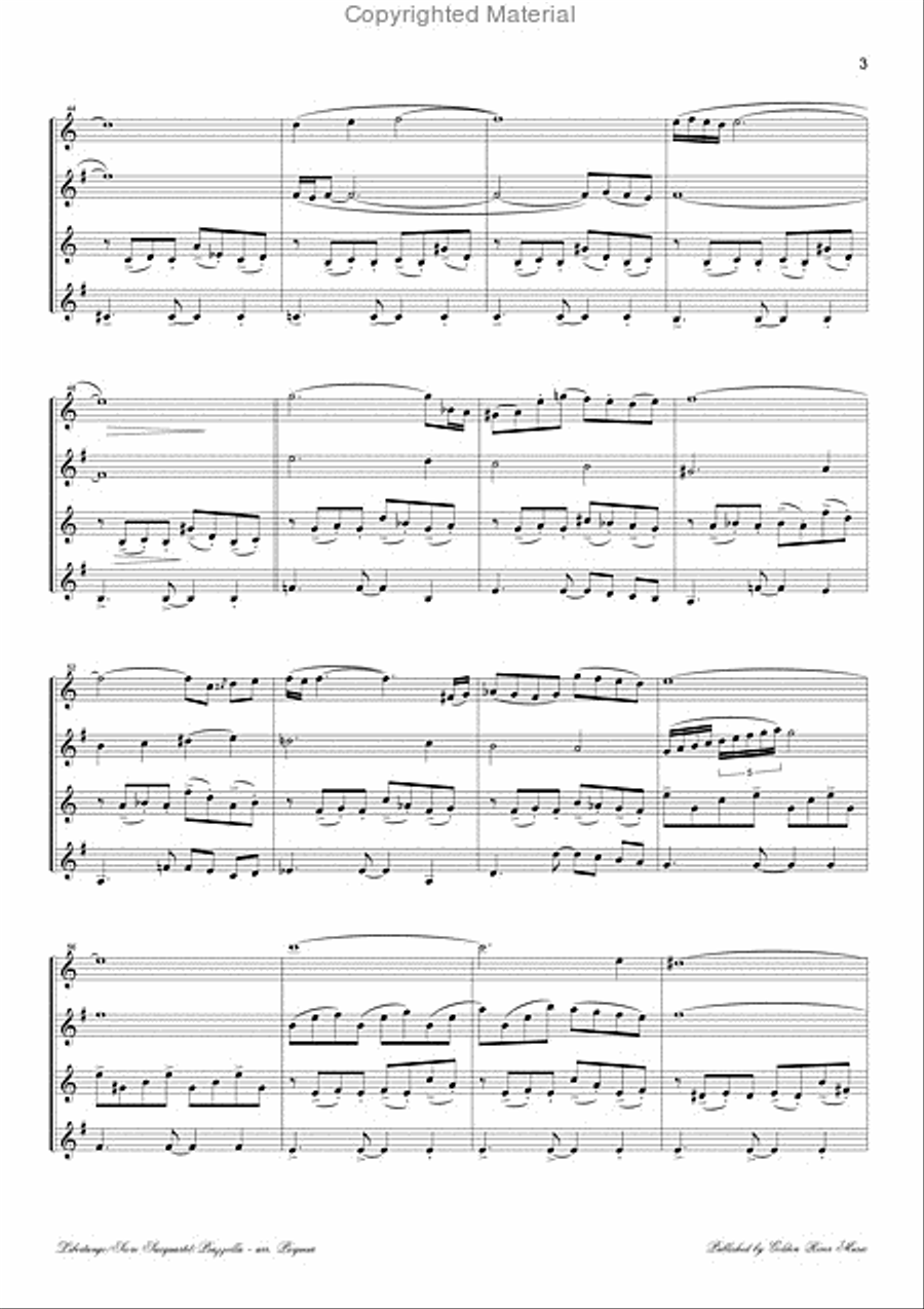 Libertango for saxophone quartet Saxophone Quartet scores gallery preview page 4