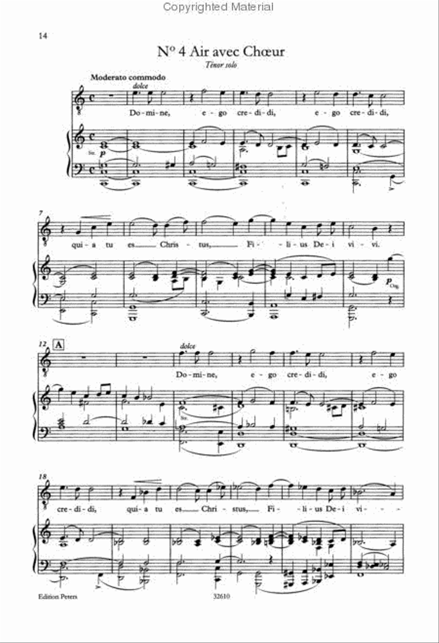 Oratorio de Noël (Christmas Oratorio) Op. 12 (Vocal Score) 4-Part scores gallery preview page 3