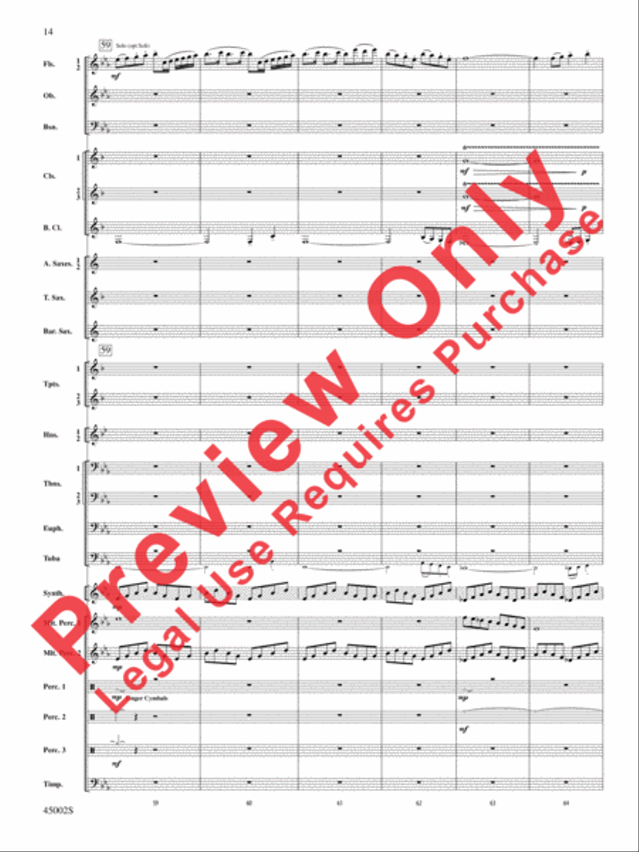 Winds of Change Concert Band scores gallery preview page 50