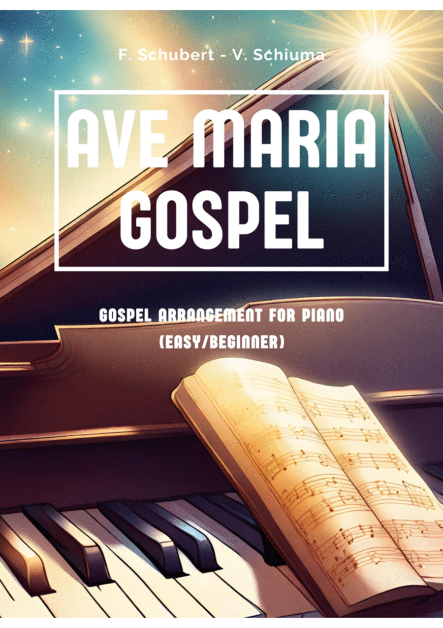 Ave Maria - A Gospel (easy) Piano Method scores gallery preview page 1
