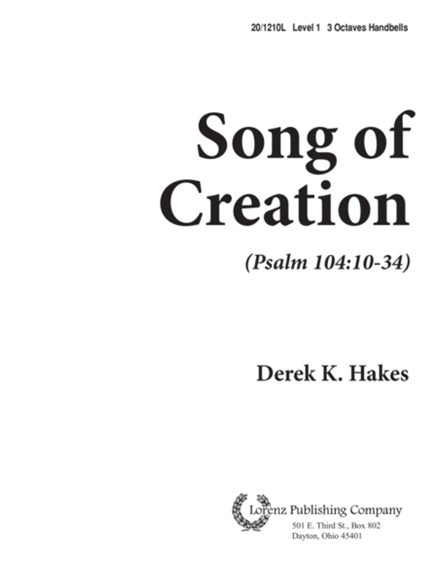 Song of Creation Song of Creation 3-Octaves scores gallery preview page 1