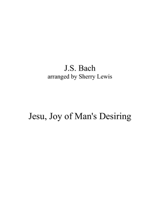 Book cover for JESU, Joy of Man's Desiring for Violin Solo