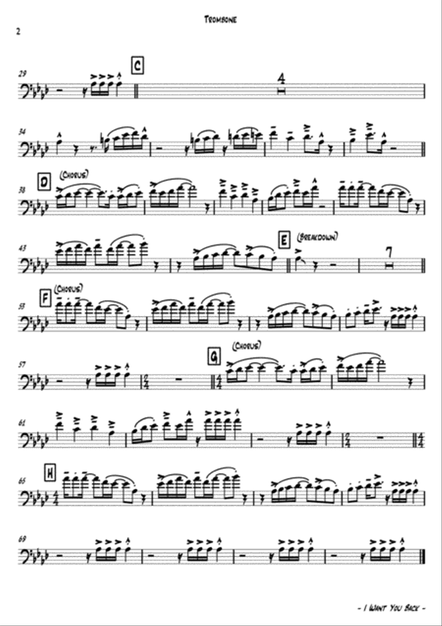 I Want You Back Jazz Ensemble scores gallery preview page 3