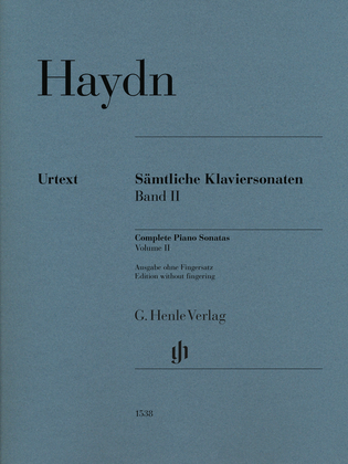 Book cover for Complete Piano Sonatas – Volume II