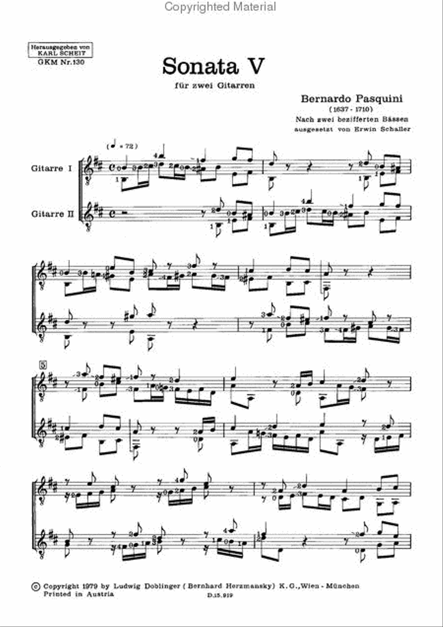 Sonata V h-moll Performance Score scores gallery preview page 2