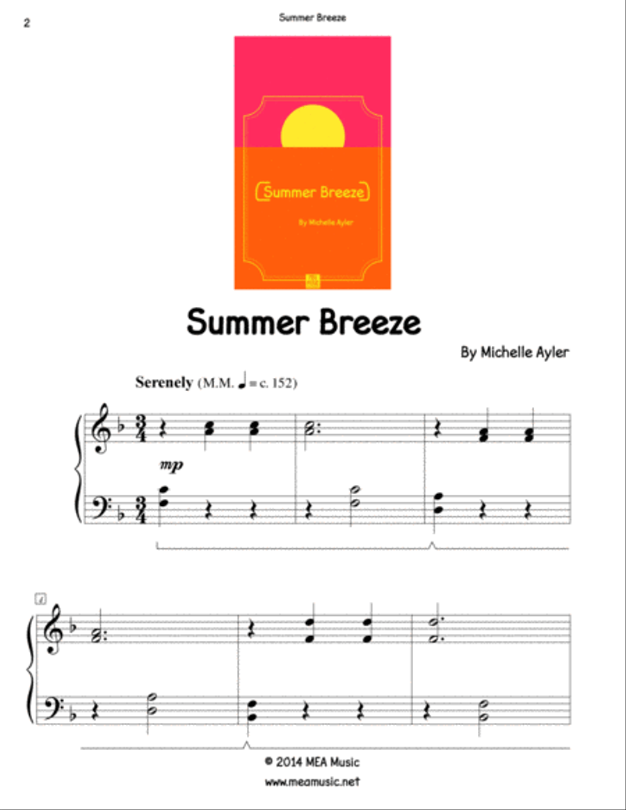 Summer Breeze Piano Method scores gallery preview page 2
