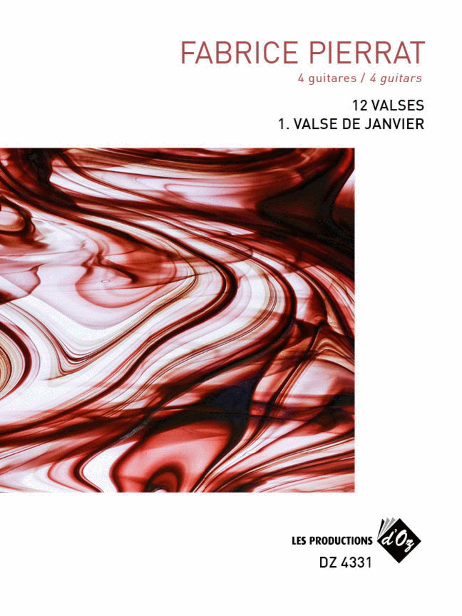 12 Valses - Janvier Guitar Ensemble scores gallery preview page 1
