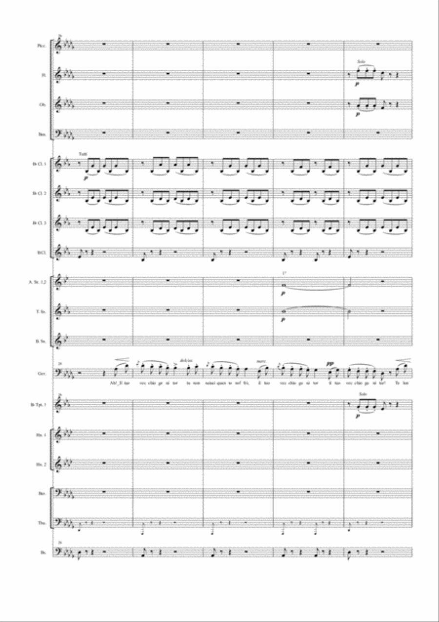 Di Provenza il mar, il suol Concert Band scores gallery preview page 5