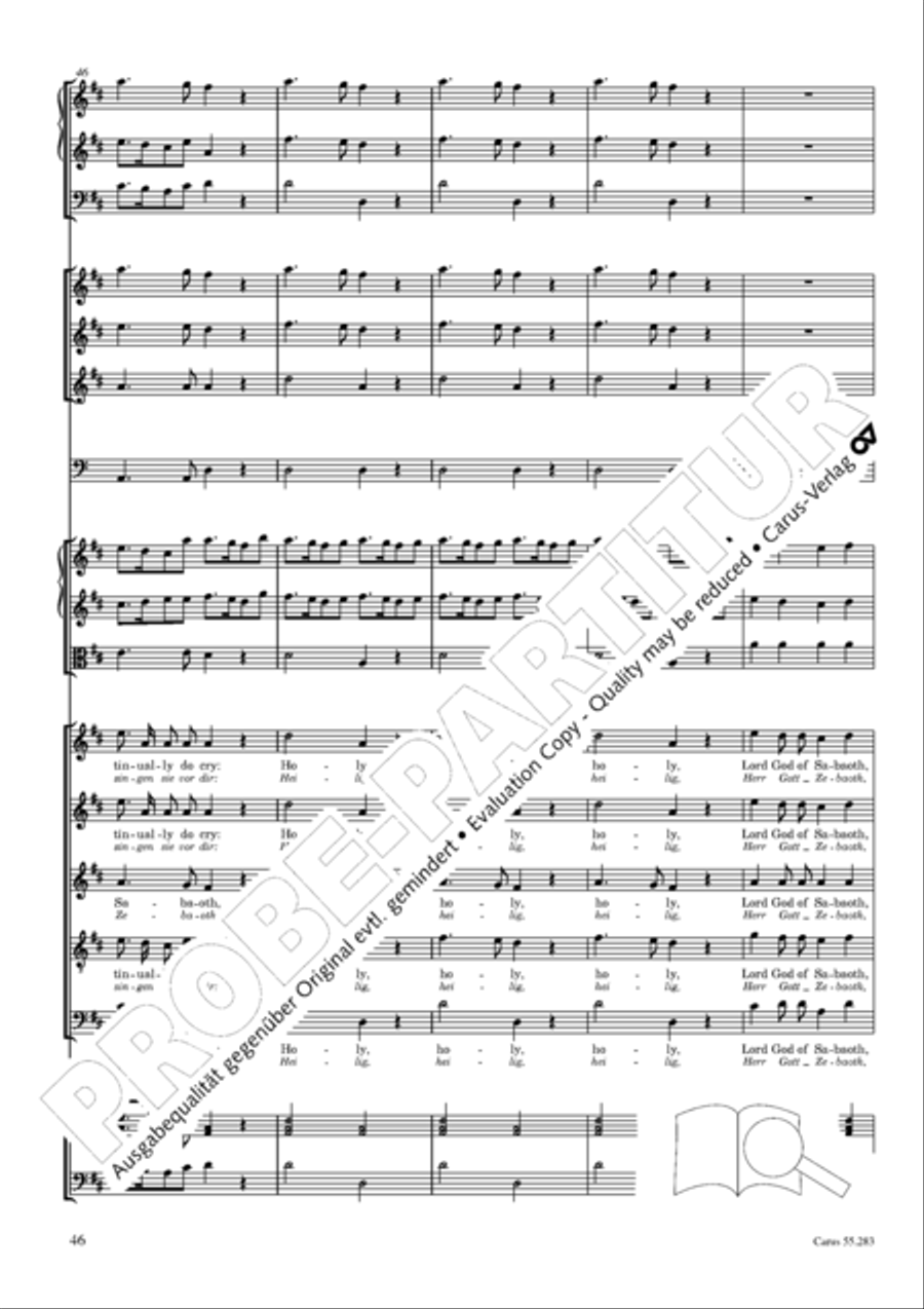 Te Deum for the Victory of Dettingen SSATB scores gallery preview page 63