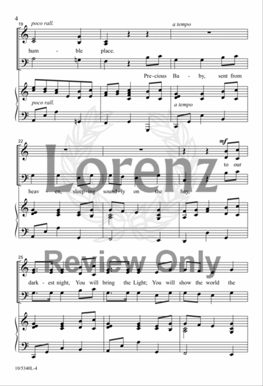 Starlight Manger Carol Starlight Manger Carol 3-Part scores gallery preview page 4