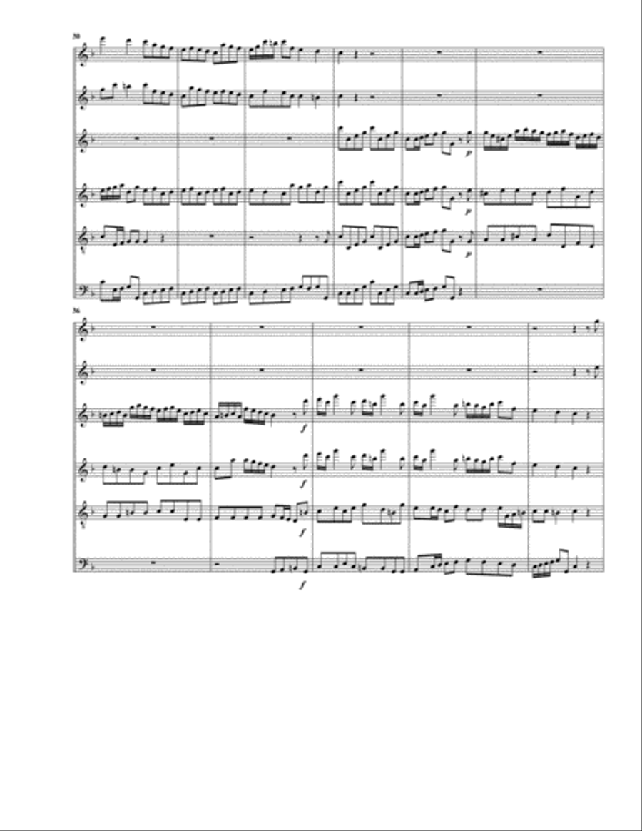 Concerto, 2 oboes, string orchestra, Op.9, no.9 (Arrangement for 6 recorders) String Orchestra scores gallery preview page 5