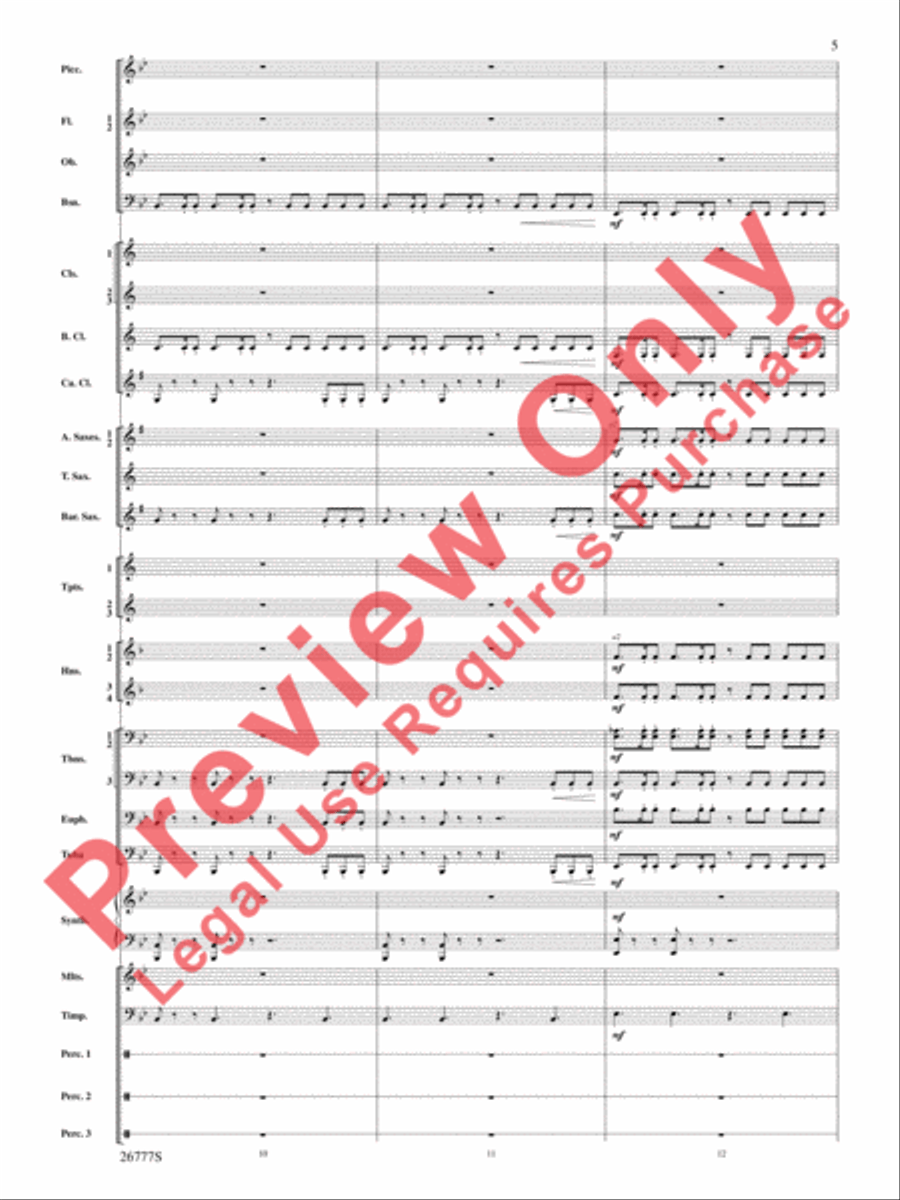 Soaring with John Williams Concert Band scores gallery preview page 6