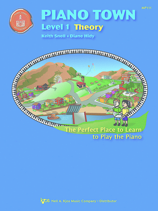Book cover for Piano Town, Theory - Level 1