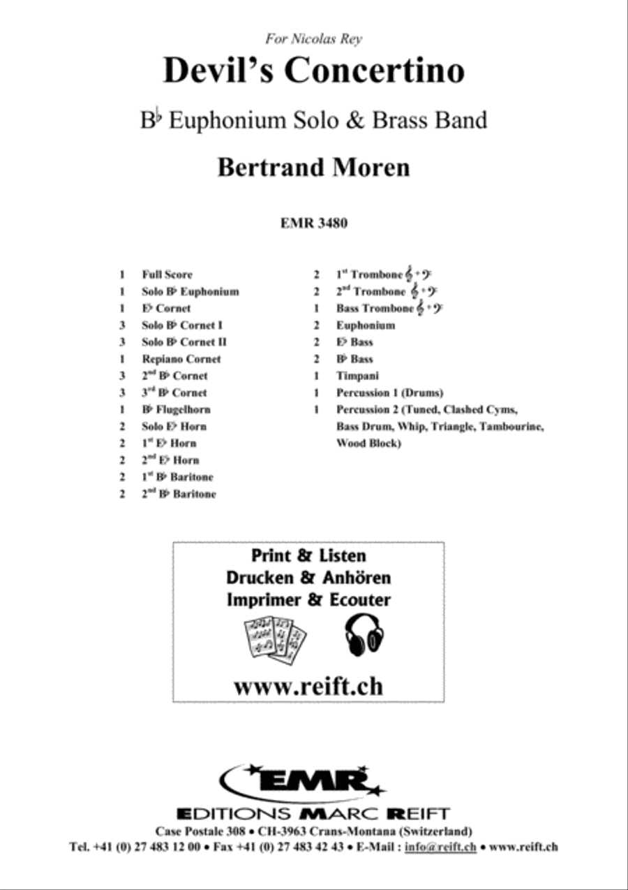 Devil's Concertino Devil's Concertino Brass Band scores gallery preview page 2