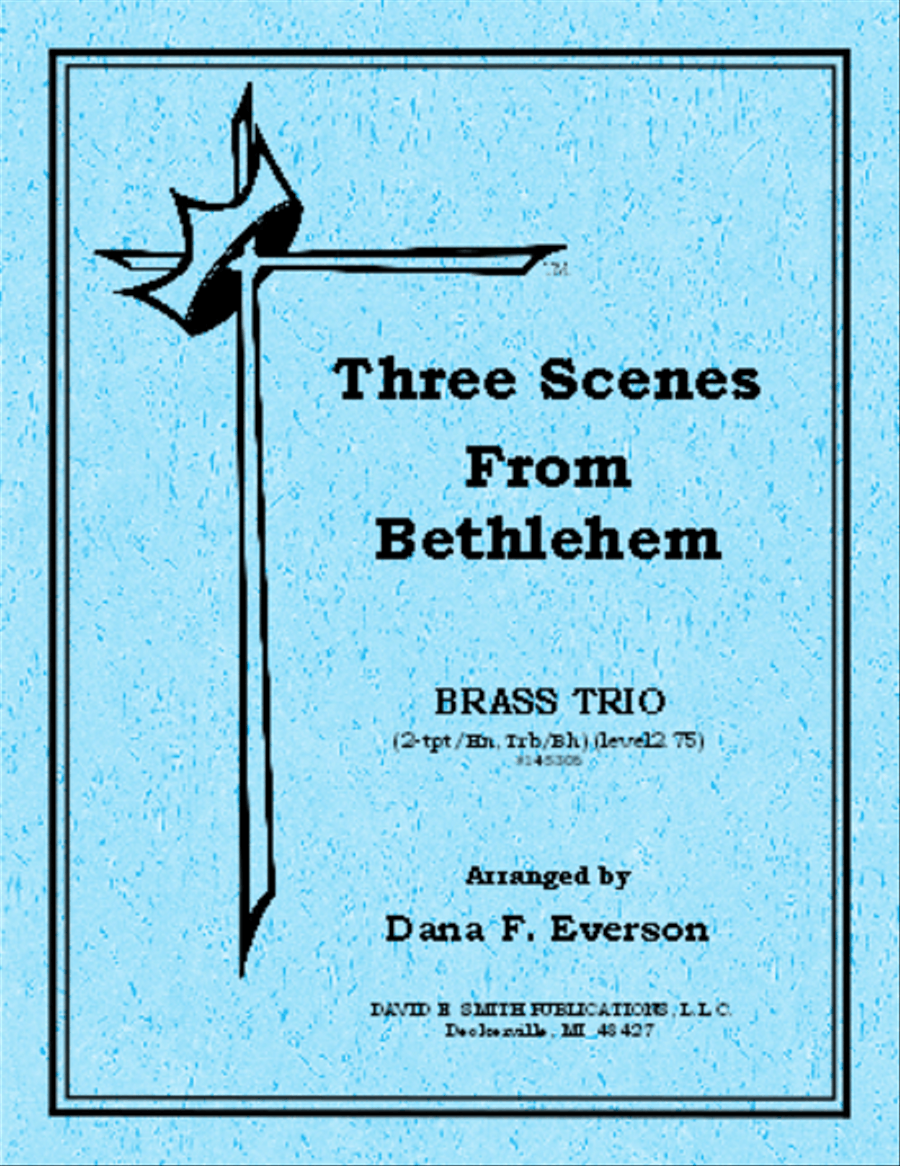 Three Scenes From Bethlehem Brass Trio scores gallery preview page 1