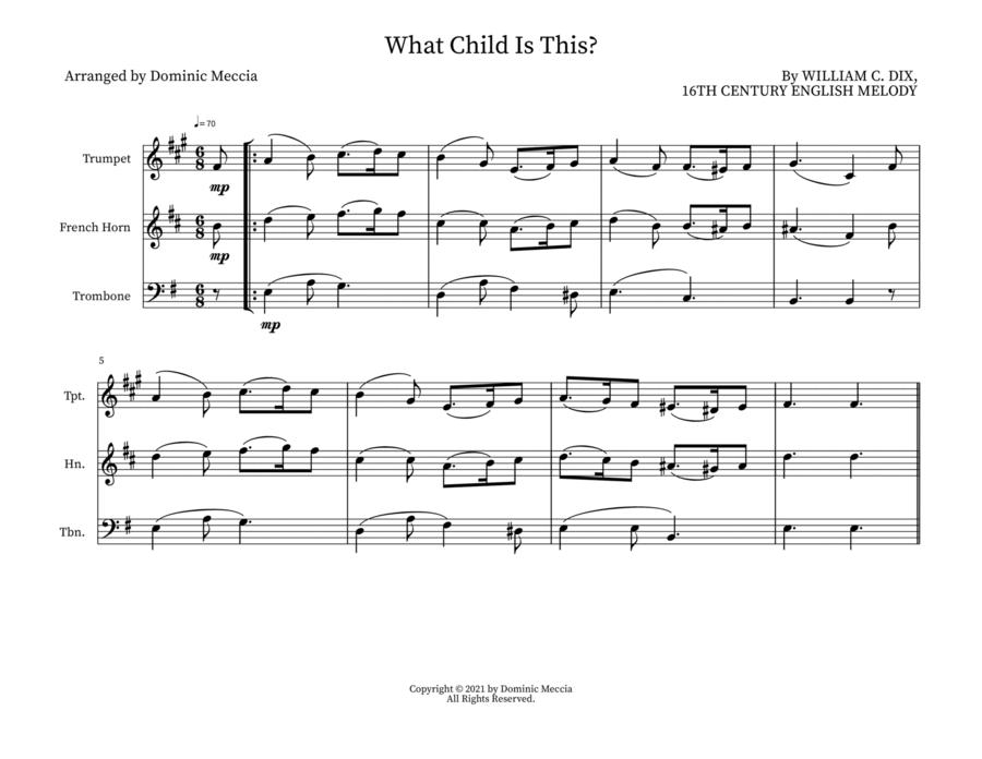 What Child Is This? What Child Is This? Small Ensemble scores gallery preview page 1