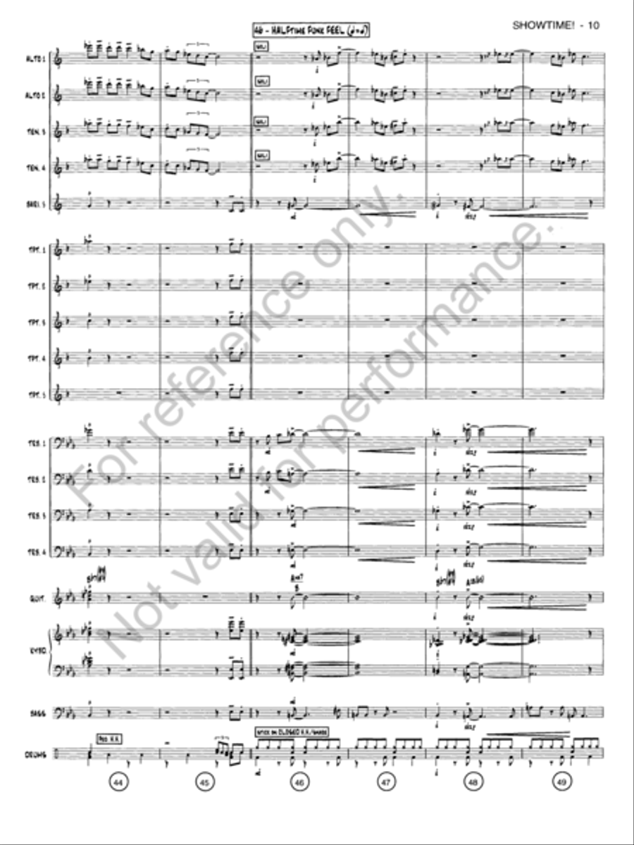 Showtime! Jazz Ensemble scores gallery preview page 9