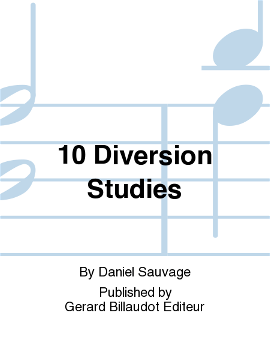 10 Diversion Studies Piano - Sheet Music