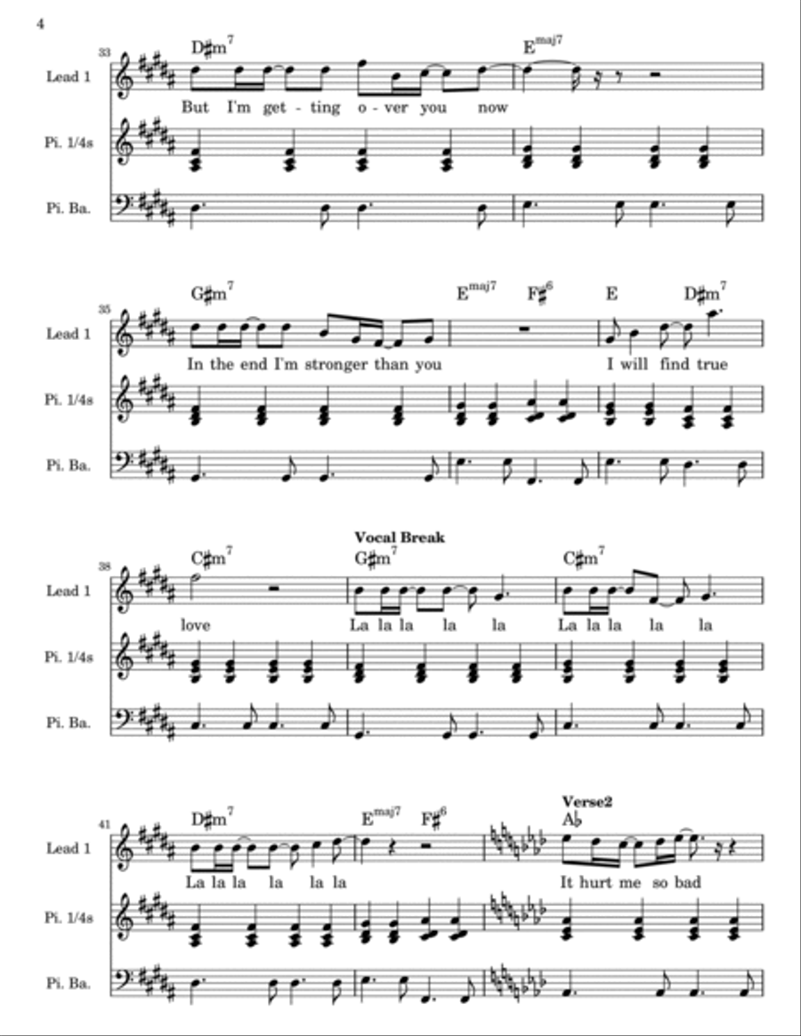 True Love Voice scores gallery preview page 4