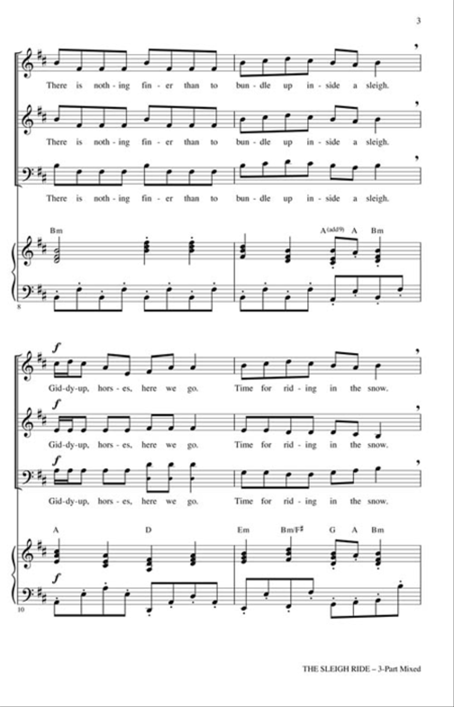 The Sleigh Ride 3-Part scores gallery preview page 3
