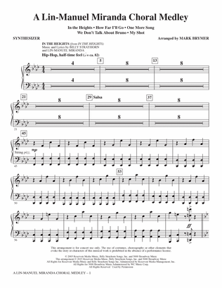 A Lin-Manuel Miranda Choral Medley (arr. Mark Brymer) - Synthesizer