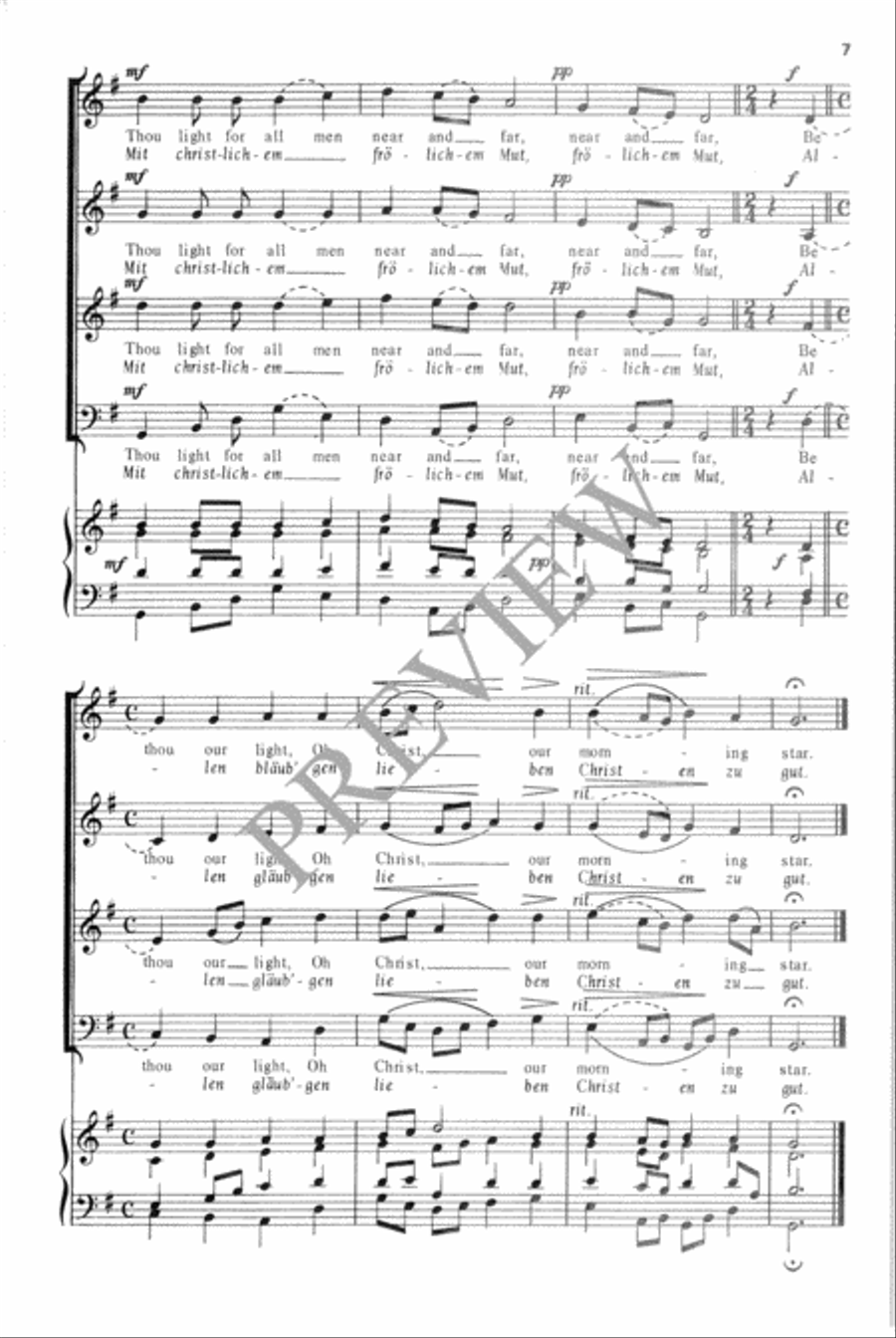 The Morning Star 4-Part scores gallery preview page 8