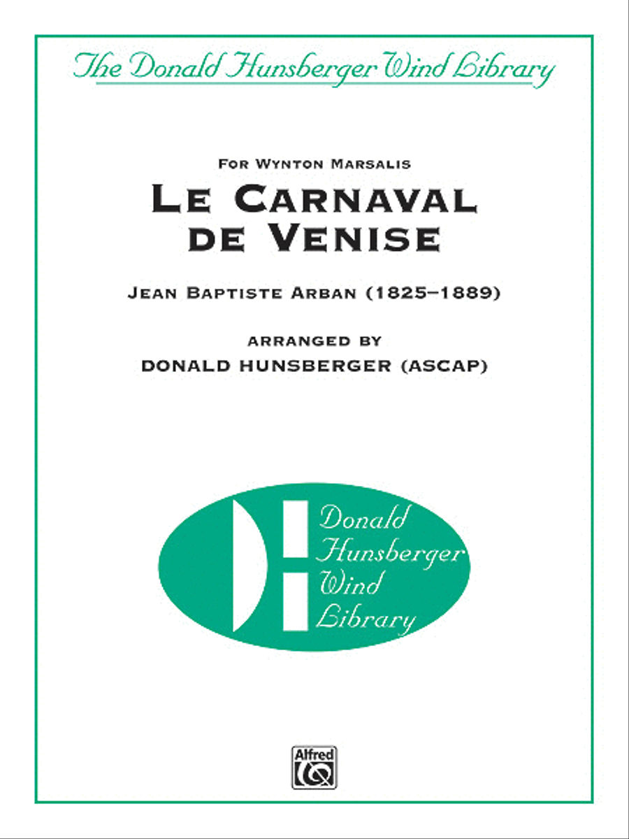 Le Carnaval de Venise Concert Band scores gallery preview page 1