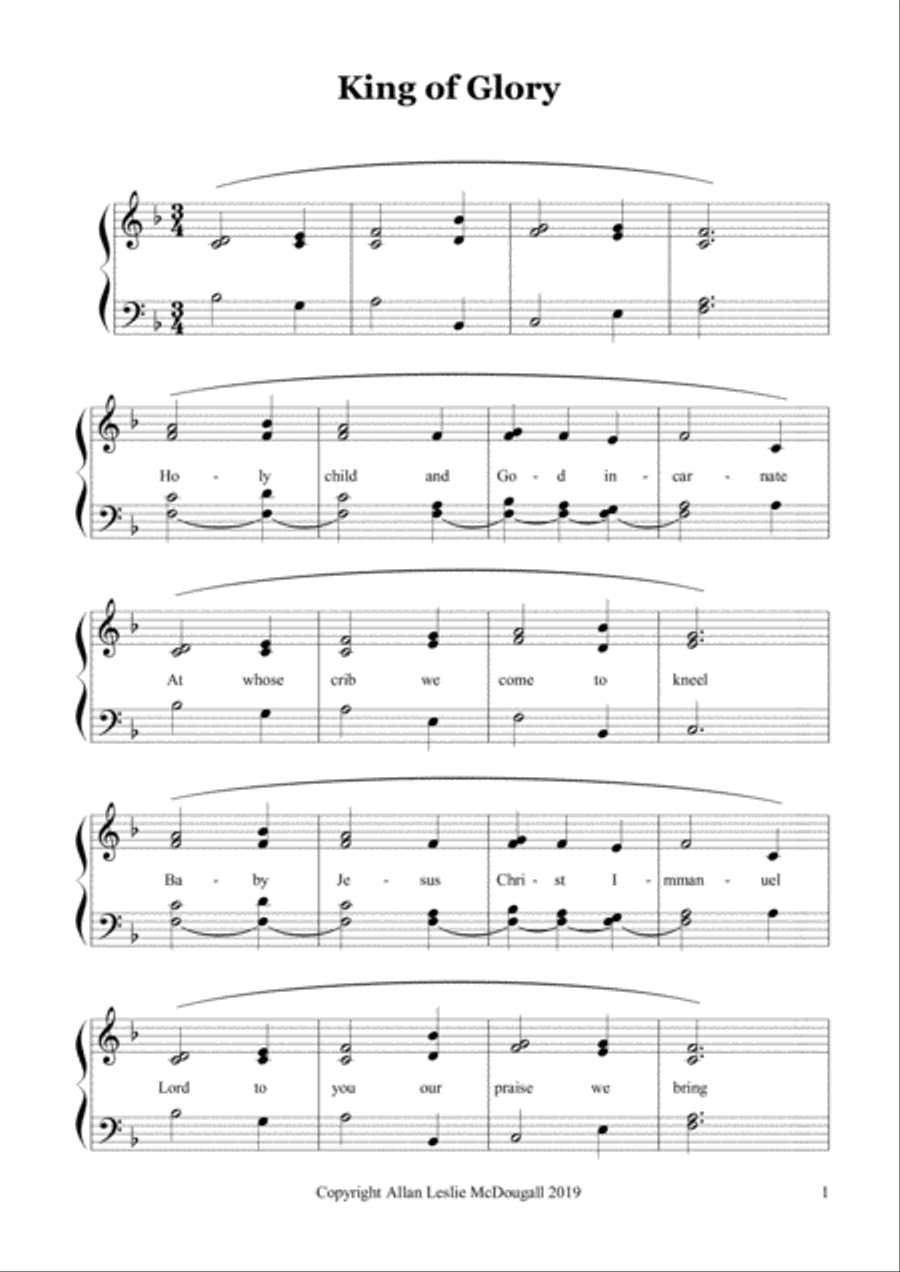 King of Glory King of Glory Choir scores gallery preview page 1