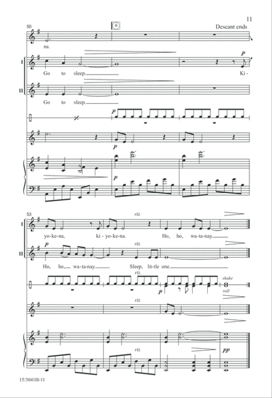 Ho, Ho, Watanay Ho, Ho, Watanay 2-Part scores gallery preview page 11