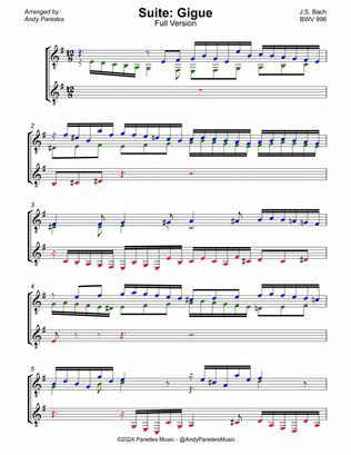 Gigue in E Minor (BWV 996)