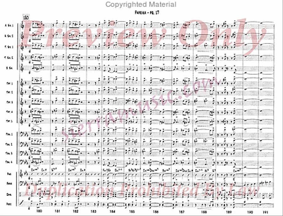 Paprika (MM 1 - Suite Seasonings) Big Band scores gallery preview page 18