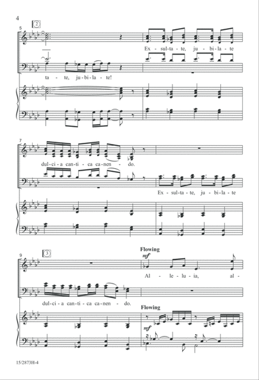 A Jubilant Fanfare A Jubilant Fanfare 4-Part scores gallery preview page 4
